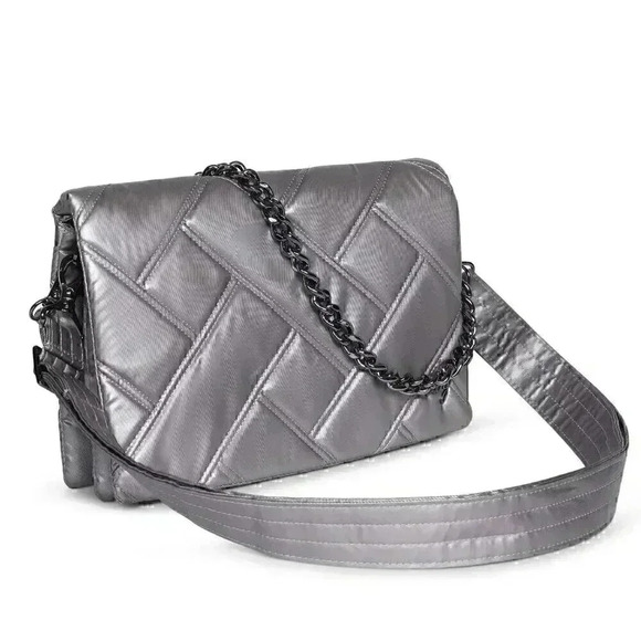 LUG Huddle Shoulder Bag / Purse/ Handbag - Metallic Pearl - Picture 2 of 15